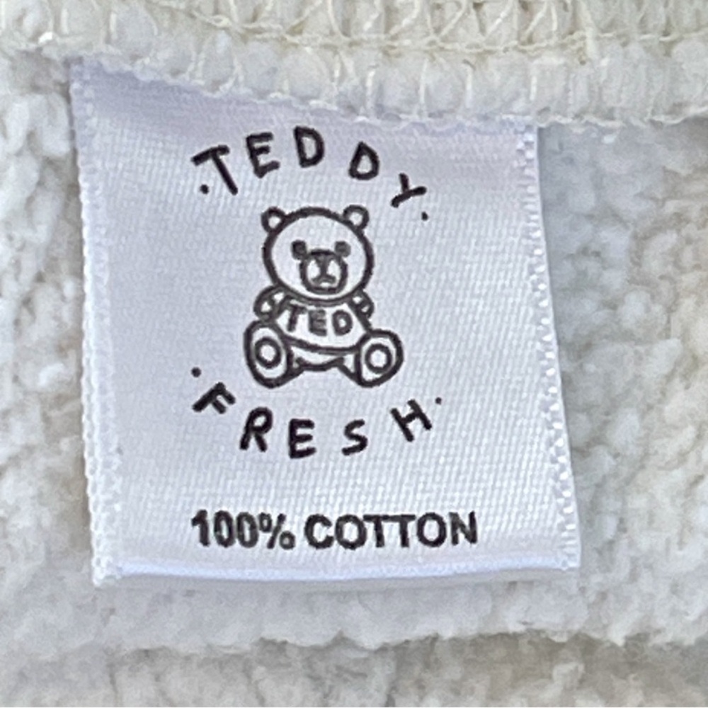 Teddy Fresh Paint Spatter Hoodie Sweatshirt Mens Small White - Picture 9 of 11